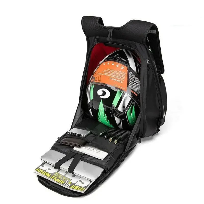 Tas Ransel Motor Serat Karbon  - Motorcycle Gear Backpack ulasan dan harga